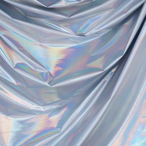 Holographic Foil Metallic 4 Way Stretch Spandex