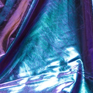 Turquoise Holographic Spandex