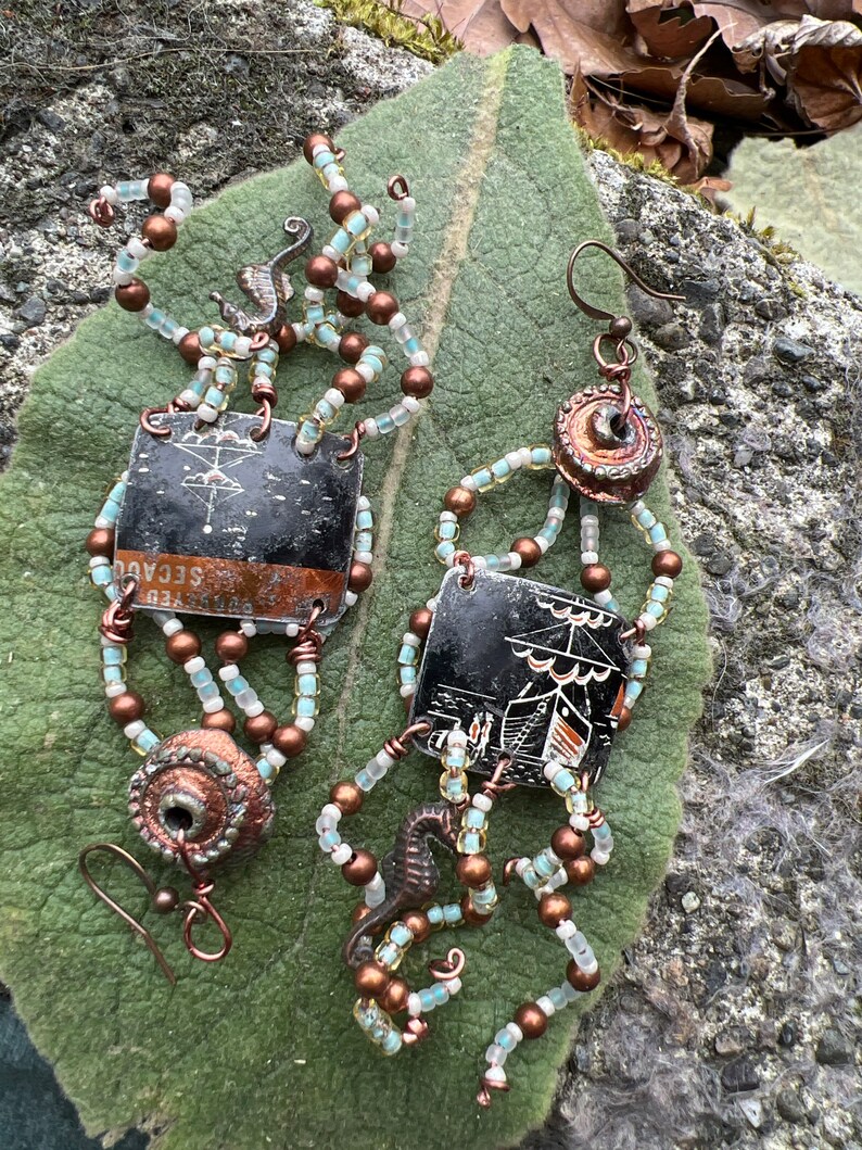 Octopus Earrings For Women Sterling Silver Octopus Ring Size 10 - Hash Auctions Silver Pirate Jewelry Woman