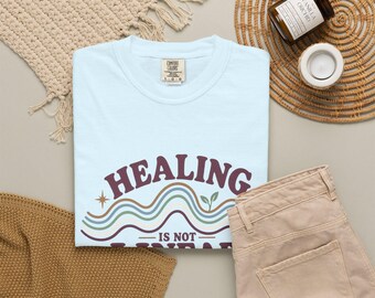 Healing is Not Linear T-Shirt, Mental Health Awareness Tee, Cool Casual Style, Edgy Mental Health Design, Gift for Best Friend