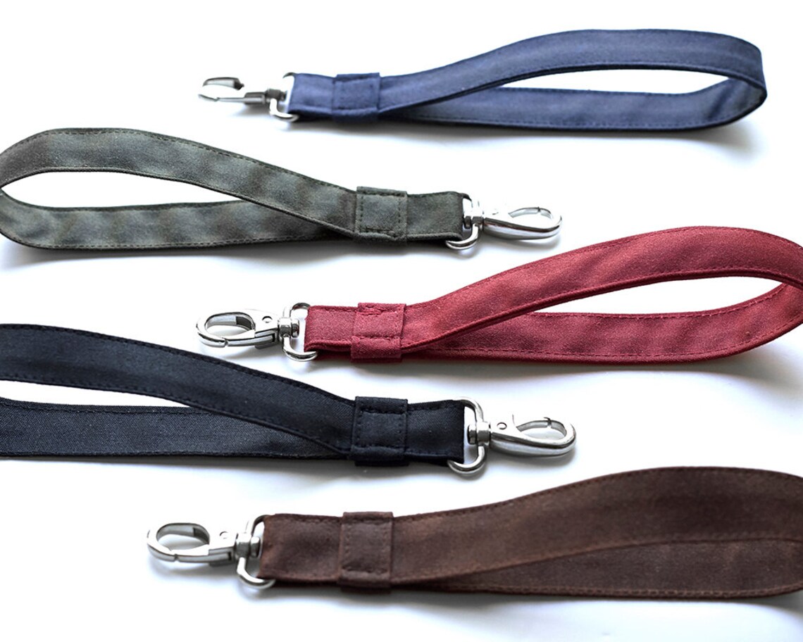 Wristlet Stap Waxed Canvas Keyholder Keyring Canvas Etsy UK