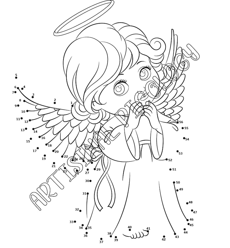 Little Angels Printable Activity Pages | Little Angels Dot-to-dot ...