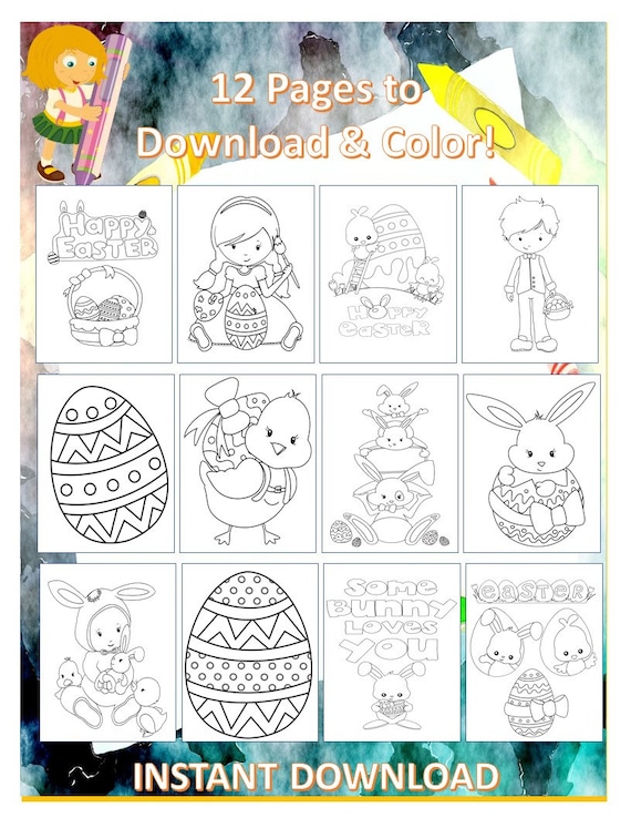 Easter Coloring Pages for Kids Kids Coloring Sheets Easter