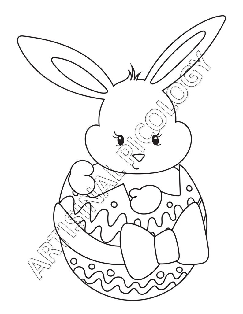 Easter Coloring Pages for Kids Kids Coloring Sheets Easter | Etsy