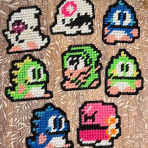 Bubble Bobble Ornaments/Retro Arcade Games Wall Decor