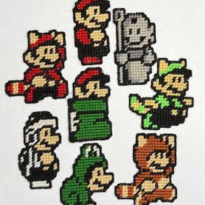 Hand Stitched Super Mario Bros. 3 Magnets