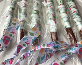 1 Dozen Glamping Chocolate Pretzels, Glamping Party Favors, Glamping Birthday, Glamping Party, Sleepover, Camp Out, Camping Out, Girls Camp