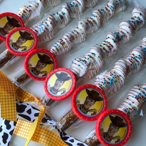 Toy Story Chocolate Pretzels, Toy Story Birthday, Toy Story Theme, Toy Story Cookies, Woody, Buzz, Two Infinity and Beyond, Favors,