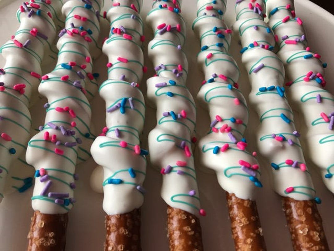 1 Dozen Jojo Inspired Chocolate Pretzels, Jojo Decor, Jojo Cookies