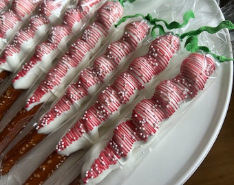 Strawberry Theme Chocolate Pretzels, Strawberry Thank You, Berry First Birthday, Sweet One, Strawberry Favors, Berry Sweet, Strawberry Party