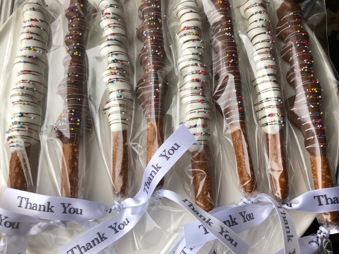 1 Dozen Thank You Chocolate Pretzels Teacher Appreciation Etsy