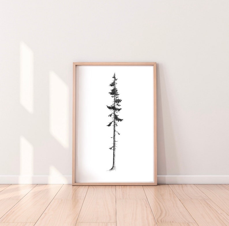 Western Red Cedar Printable // PNW Artwork // West Coast Nature // Coastal Tree Art Printable // BC Nature Art Print image 2