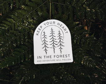 Adventure Will Follow Sticker| Camp Sticker| Van Life| PNW Stickers| Hippie Decals| Nature Sticker| West Coast