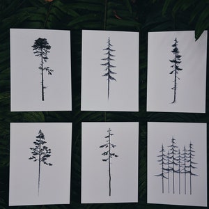 Coastal Trees Collection/ Print collection/ Tree Prints/ Nature Prints/ Minimalist Art Prints/ Forest Wall Art/ Van Life/ Mountain Wall Art