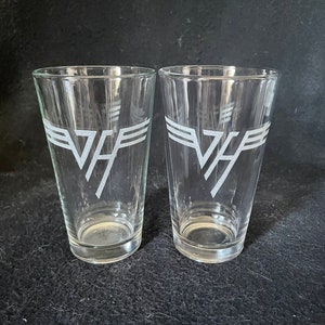 Van Halen Hand Etched Pint Glasses!
