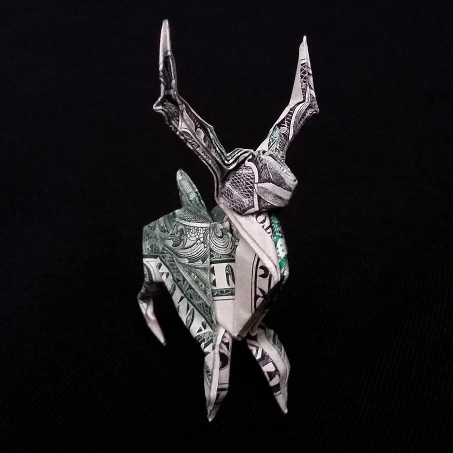 Money Origami Miniature DEER 3D Sculpture Buck Mini Figurine Etsy