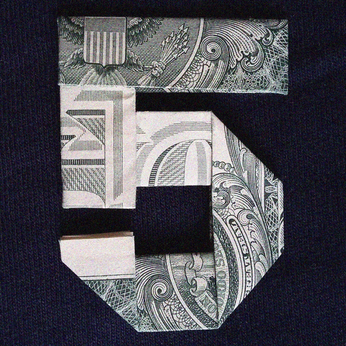 Dollar Origami LETTERS And DIGITS Money Alphabet Folded with Etsy