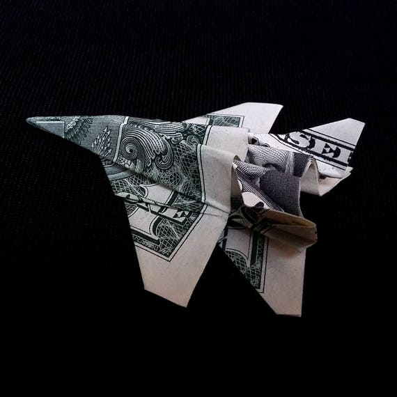 Money Origami Fa 18 Hornet Jet Fighter Real One Dollar Bill Military Sculpture Plane 3d Aircraft Figurine Army Mini Airplane Folded Crisp