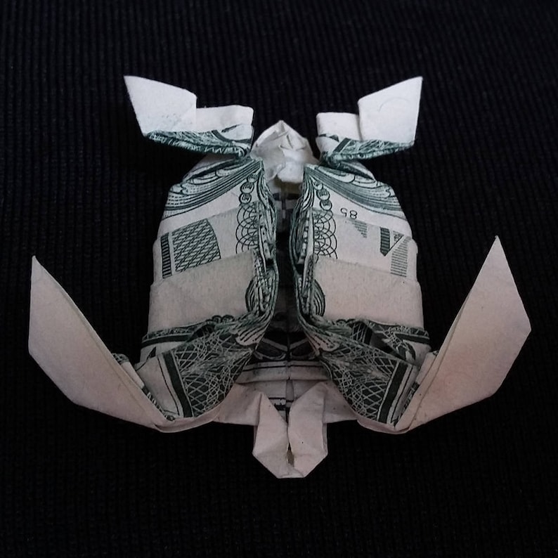 Money Origami Art Mini TURTLE 3D Small Sculpture Handmade Gift Etsy