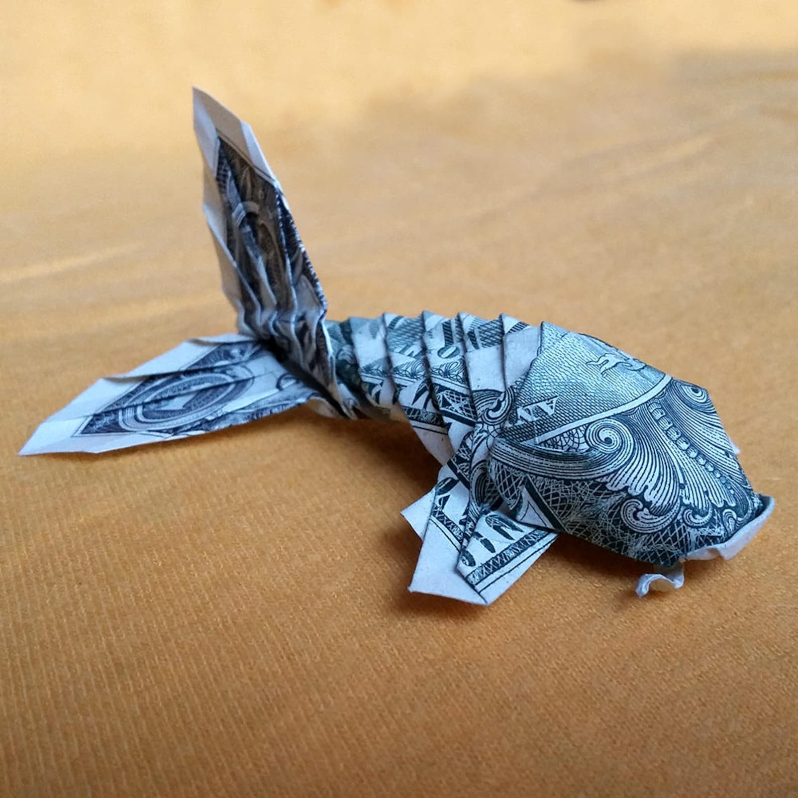 Dollar Bill Origami KOI FISH Japanese Charm 3D Small Money Etsy