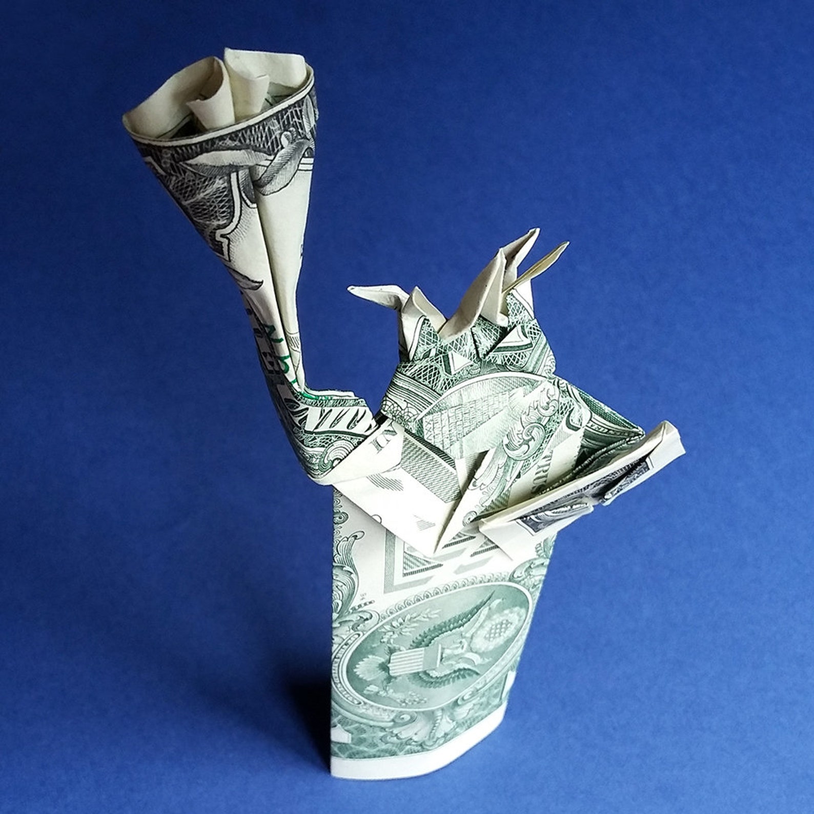 Dollar Bill Origami STATUE of LIBERTY 3D Sculpture Money Etsy