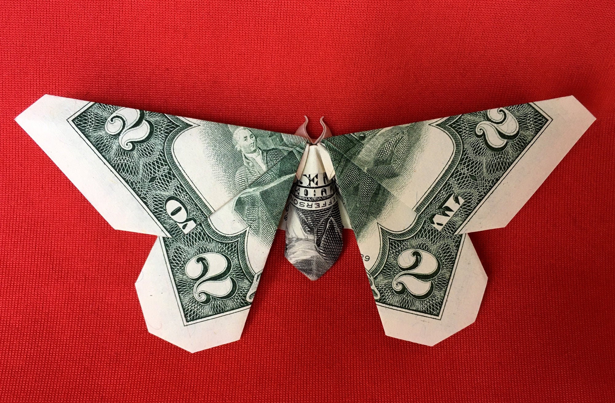 dollar bill butterfly origami