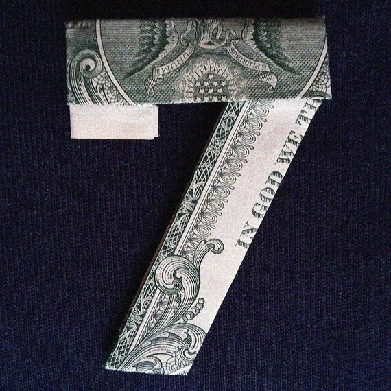 Dollar Origami Letters And Digits Money Alphabet Folded With Real One Dollar Bills Abc Home Wall Decor Small Gift Write Your Wish With Cash