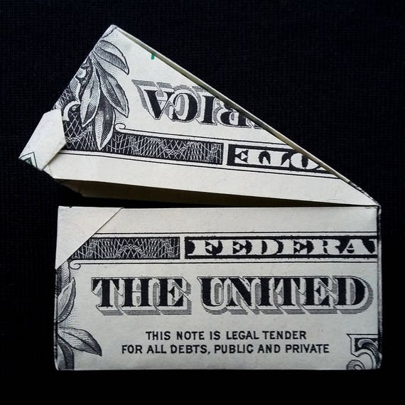 Origami Mini Rectangular Box With Lid Small Miniature Art Money Handcrafted Real One Dollar Bill Decorative Box Handmade Paper Box Gift Case