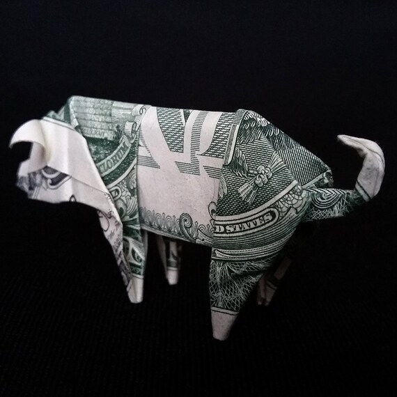 Dollar Origami Pig Sculpture Money Mini Hog Miniature Boar 3d Farm Figurine Real One Dollar Bill Pig Art Pig Decor Pig Lover Gift Pig Charm