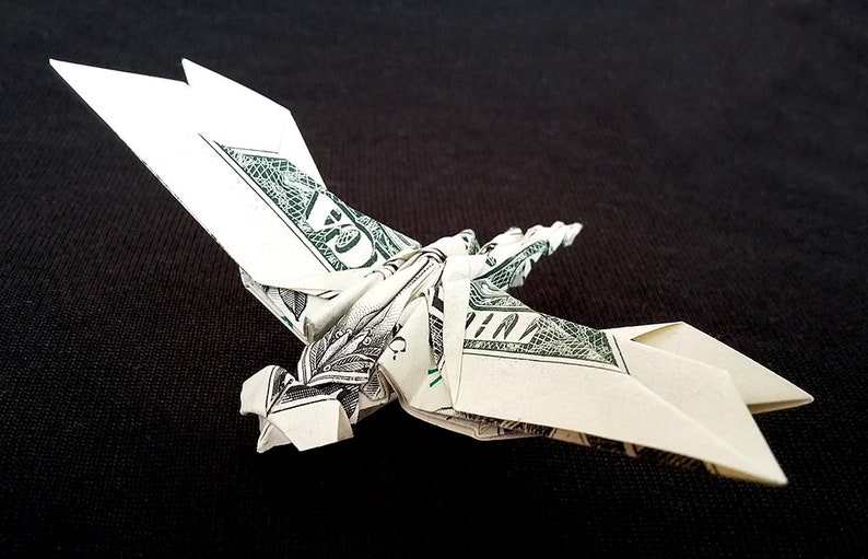 Dollar Origami DRAGONFLY Wings Charm 3D Gift Money Figurine Etsy