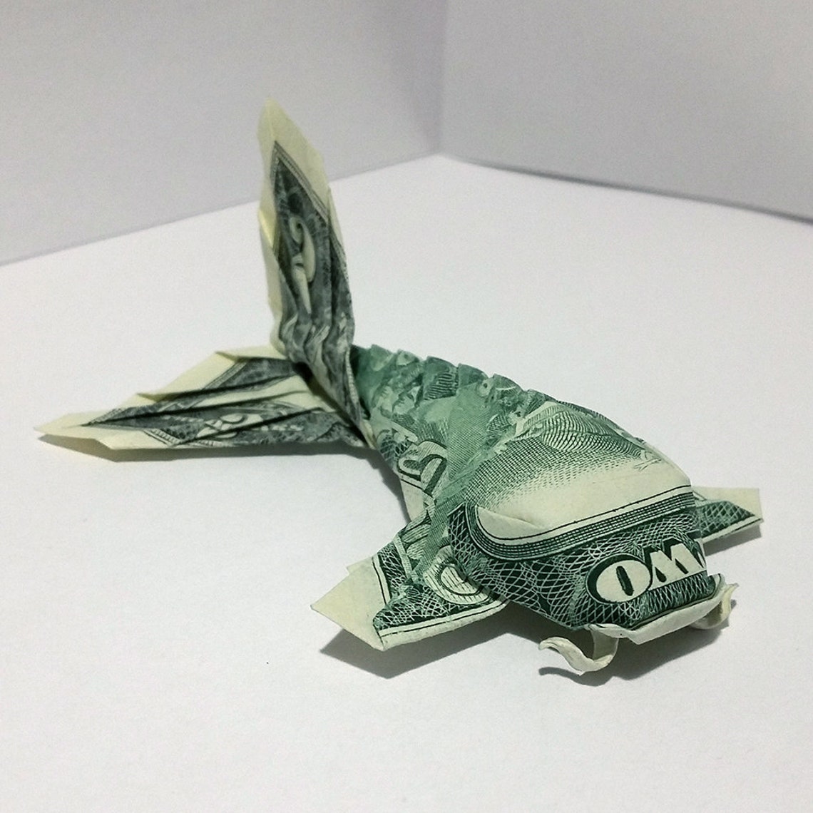 Dollar Bill Origami KOI FISH Japanese Charm 3D Small Money Etsy