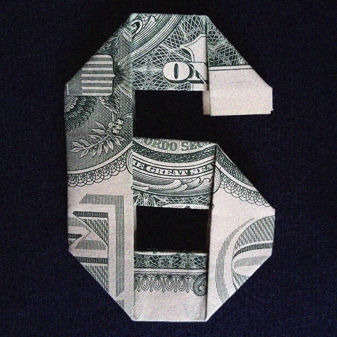 Dollar Origami LETTERS And DIGITS Money Alphabet Folded with | Etsy