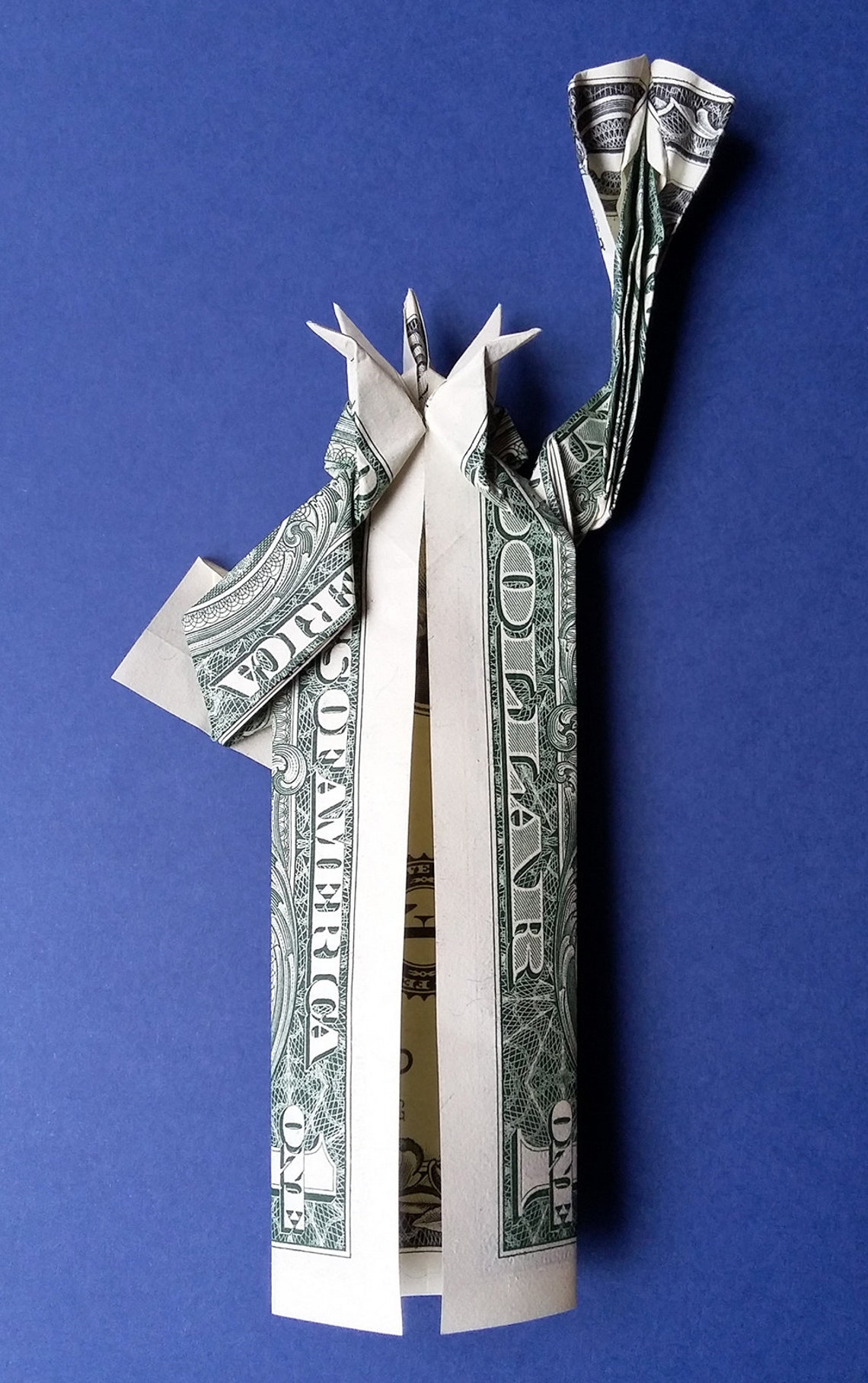 Dollar Bill Origami STATUE of LIBERTY 3D Sculpture Money Etsy