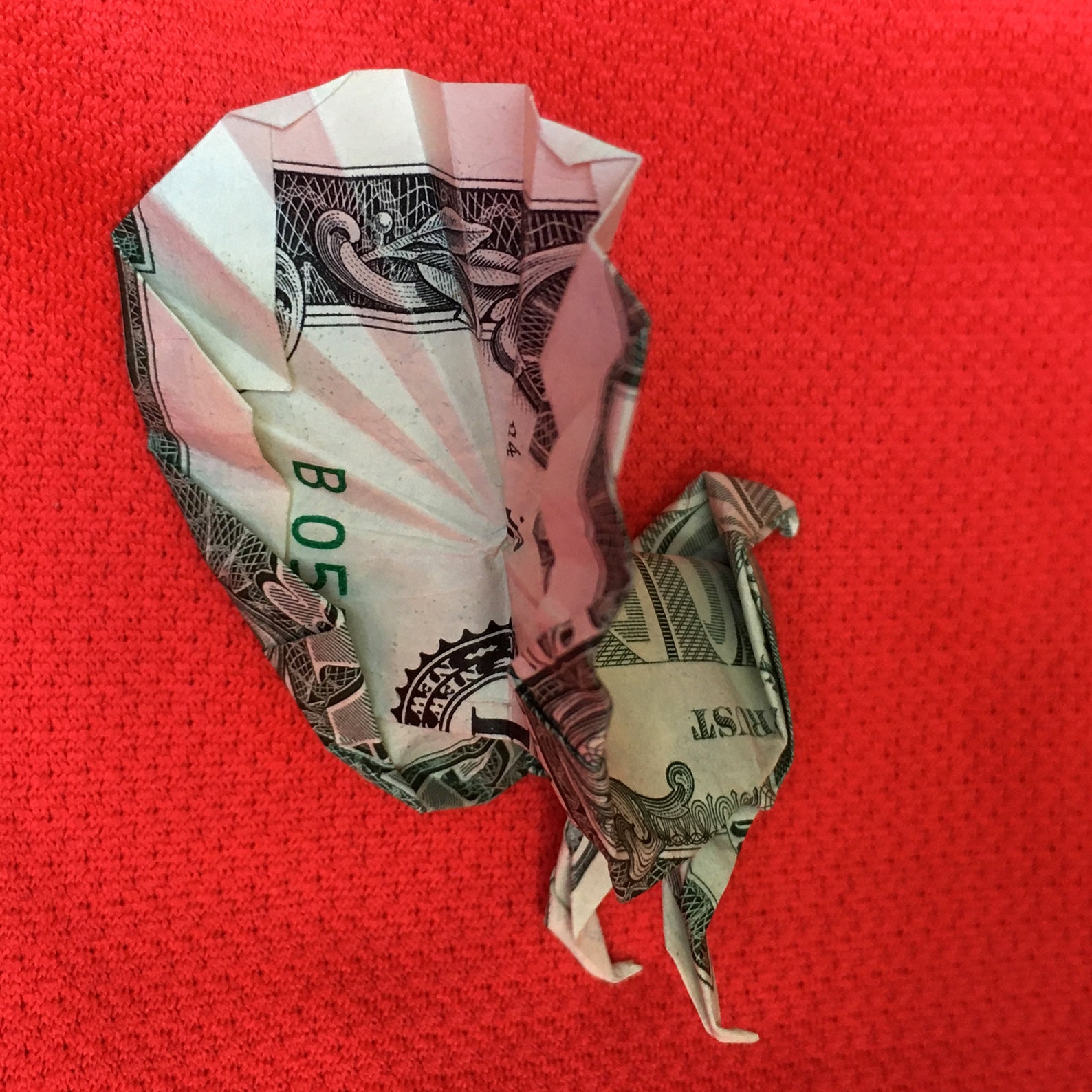 Money Origami Wild TURKEY Small Bird Art Sculpture Handcrafted Etsy