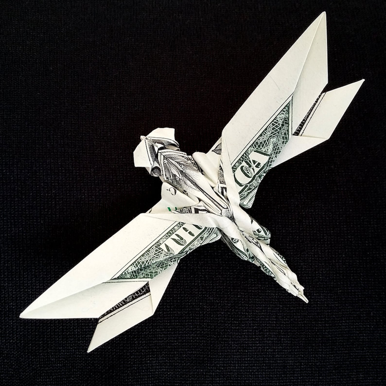 Dollar Origami DRAGONFLY Wings Charm 3D Gift Money Figurine Etsy