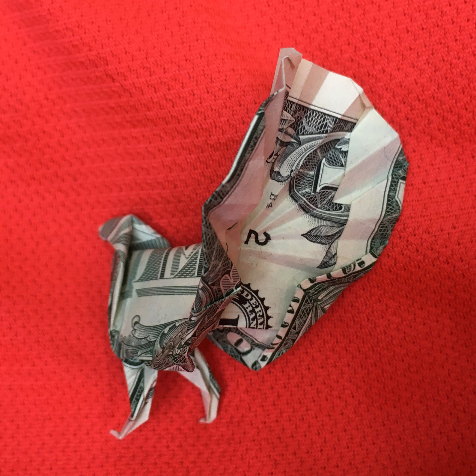 Money Origami Wild TURKEY Small Bird Art Sculpture Handcrafted Etsy
