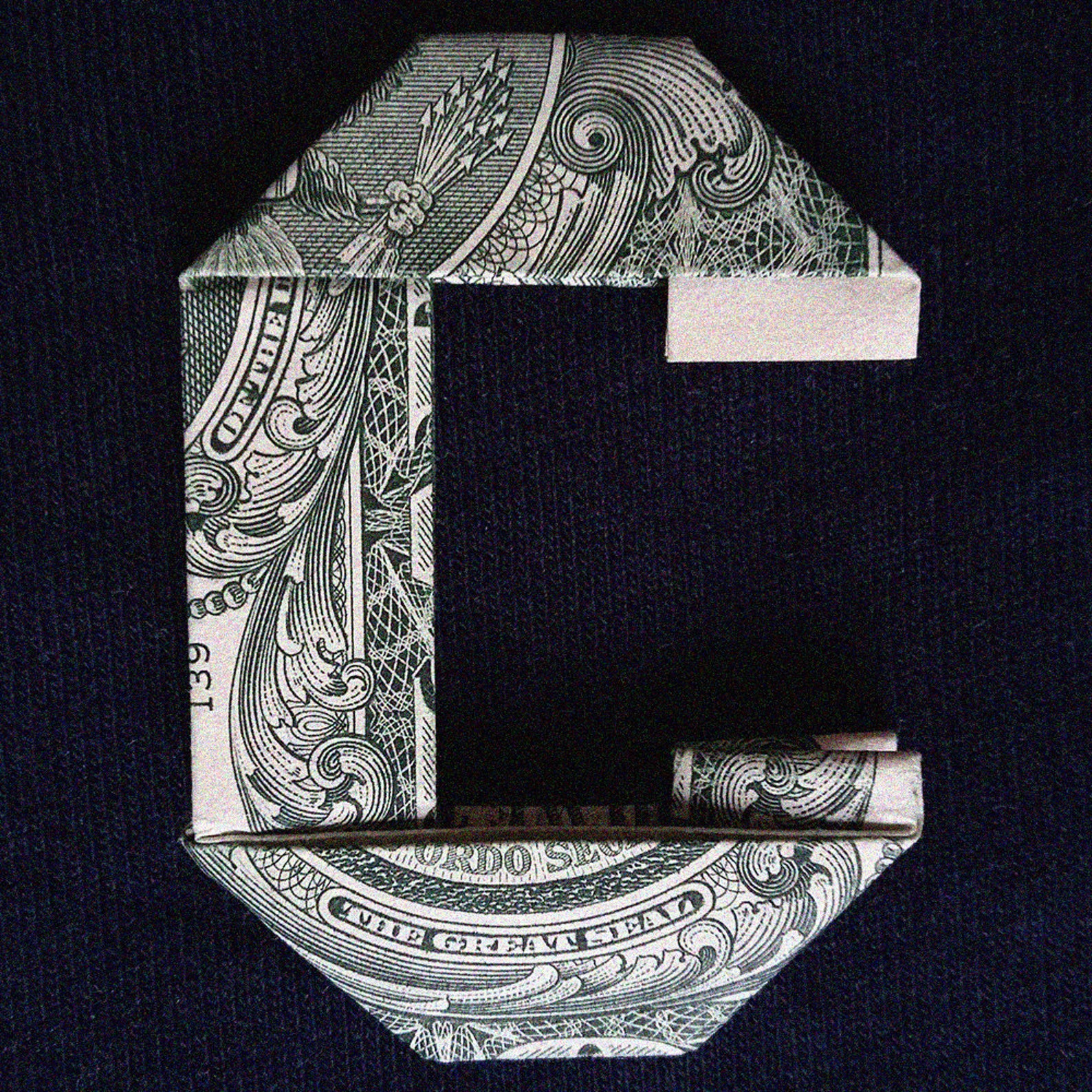 Dollar Origami LETTERS And DIGITS Money Alphabet Folded with Etsy
