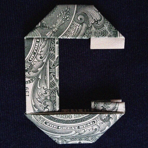 Dollar Origami Letters And Digits Money Alphabet Folded With Real One Dollar Bills Abc Home Wall Decor Small Gift Write Your Wish With Cash