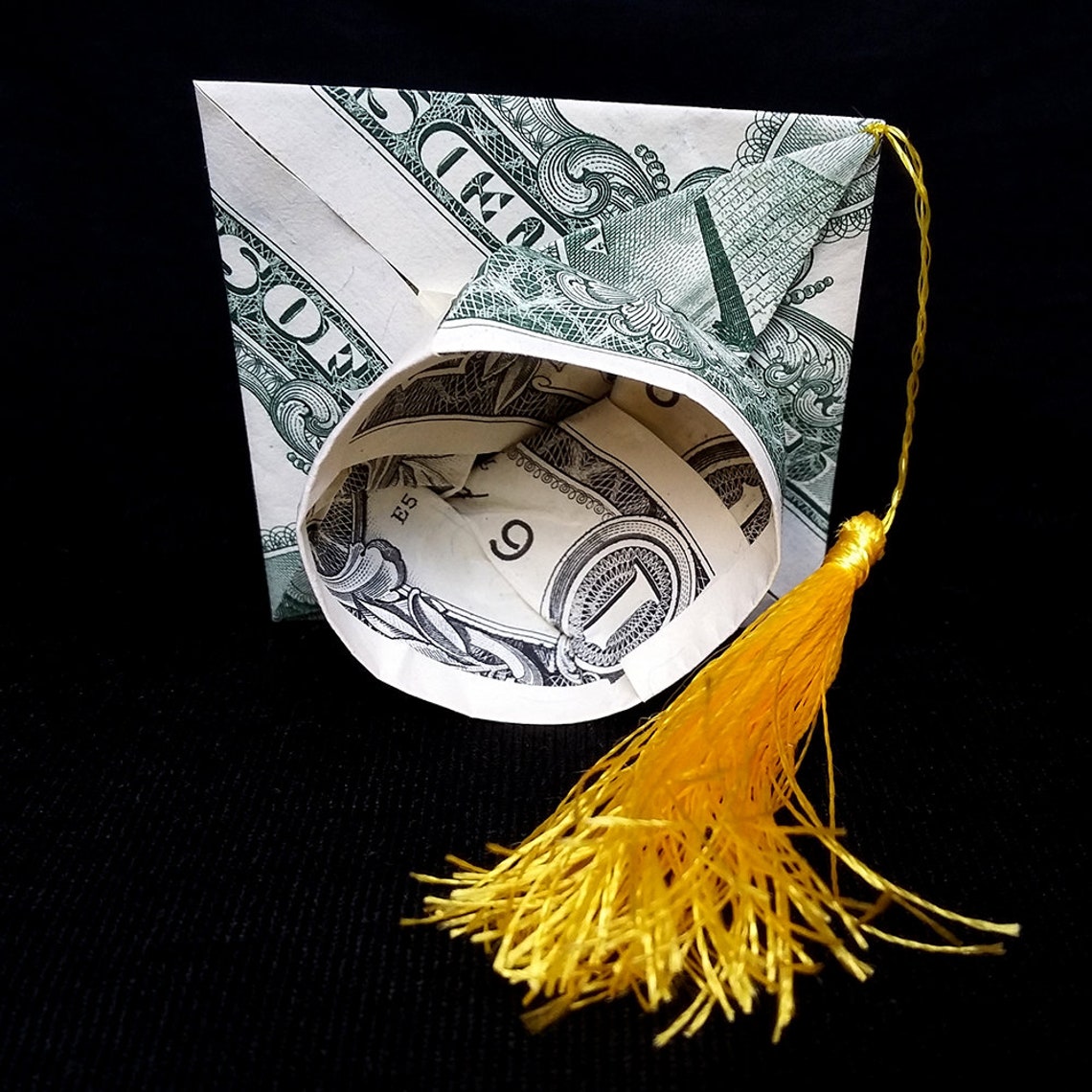 Money Origami GRADUATION CAP Charm Handmade Small Hat Etsy