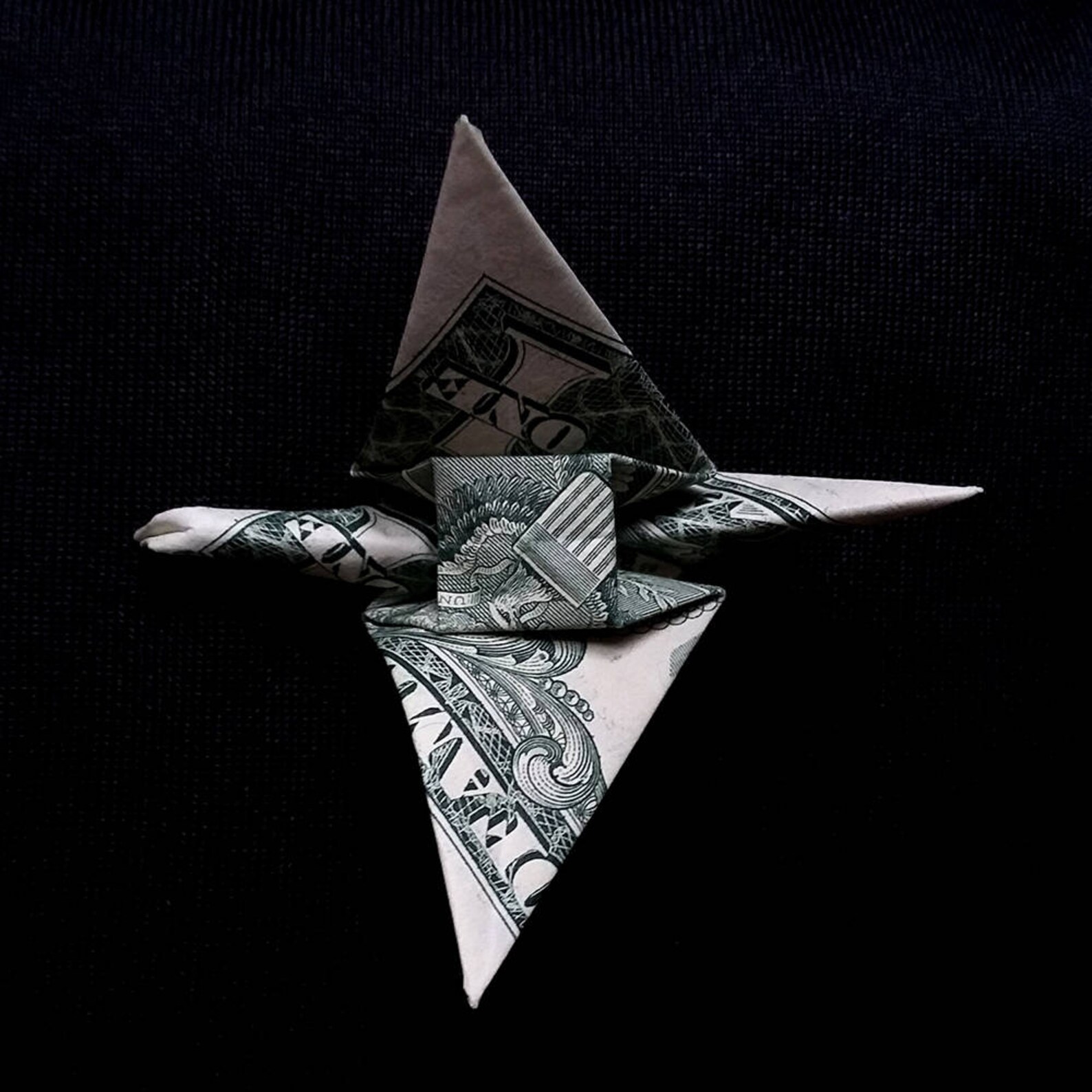 Origami Dollar Small CRANE Japanese Figurine Money Paper Bird Etsy