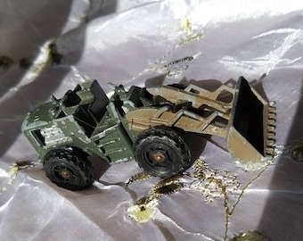 Majorette die cast toy Military digger -1970s