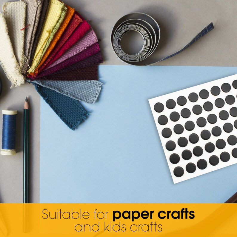 SelfAdhesive Dots 12.5mm x 1.5mm For Crafts by The Etsy