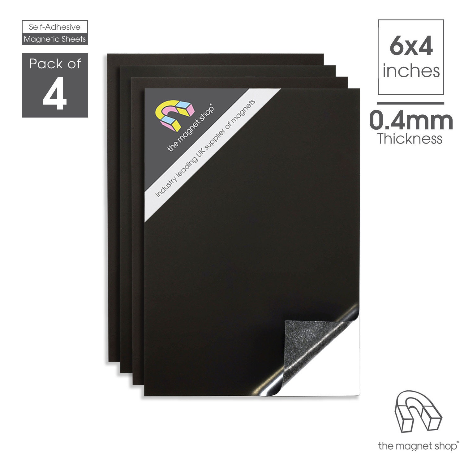 Self-adhesive Magnetic Sheets 6x 4 Standard 