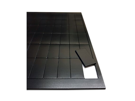 Self-adhesive Rubber Steel Ferrous Sheet magnetically Receptive Surface by  the Magnet Shop® 