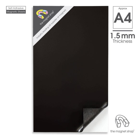 Self-adhesive Magnetic Sheet approx. A4 305mm X 182.5mm X 1.5mm by the  Magnet Shop® 