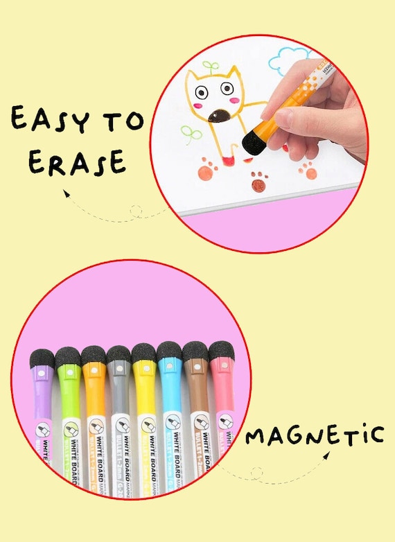 Sponge magnetic for the Pencil board Whiteboard Eraser Presentation  Supplies Office School