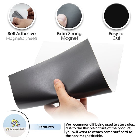 Self-adhesive Magnetic Sheet approx. A4 305mm X 182.5mm X 1.5mm by the  Magnet Shop® 