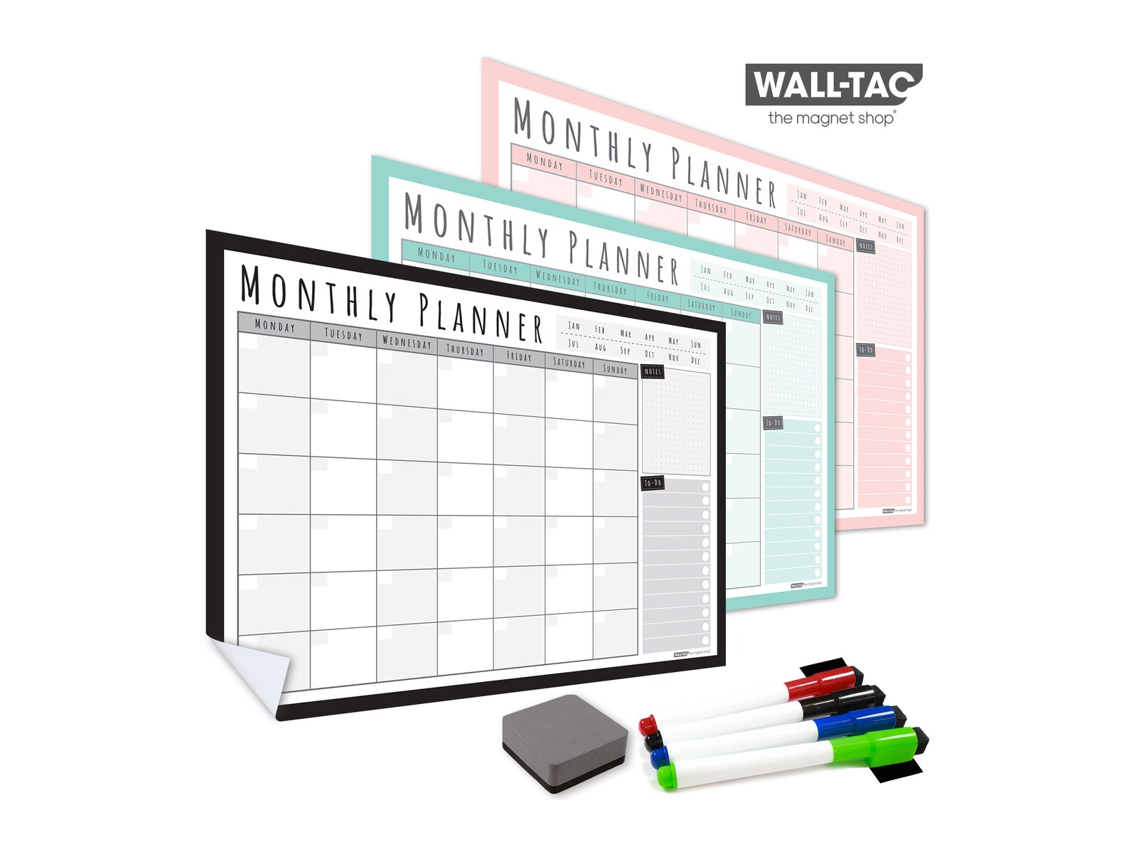 WallTAC ReAdhesive Wall Planner Monthly Calendar and Etsy