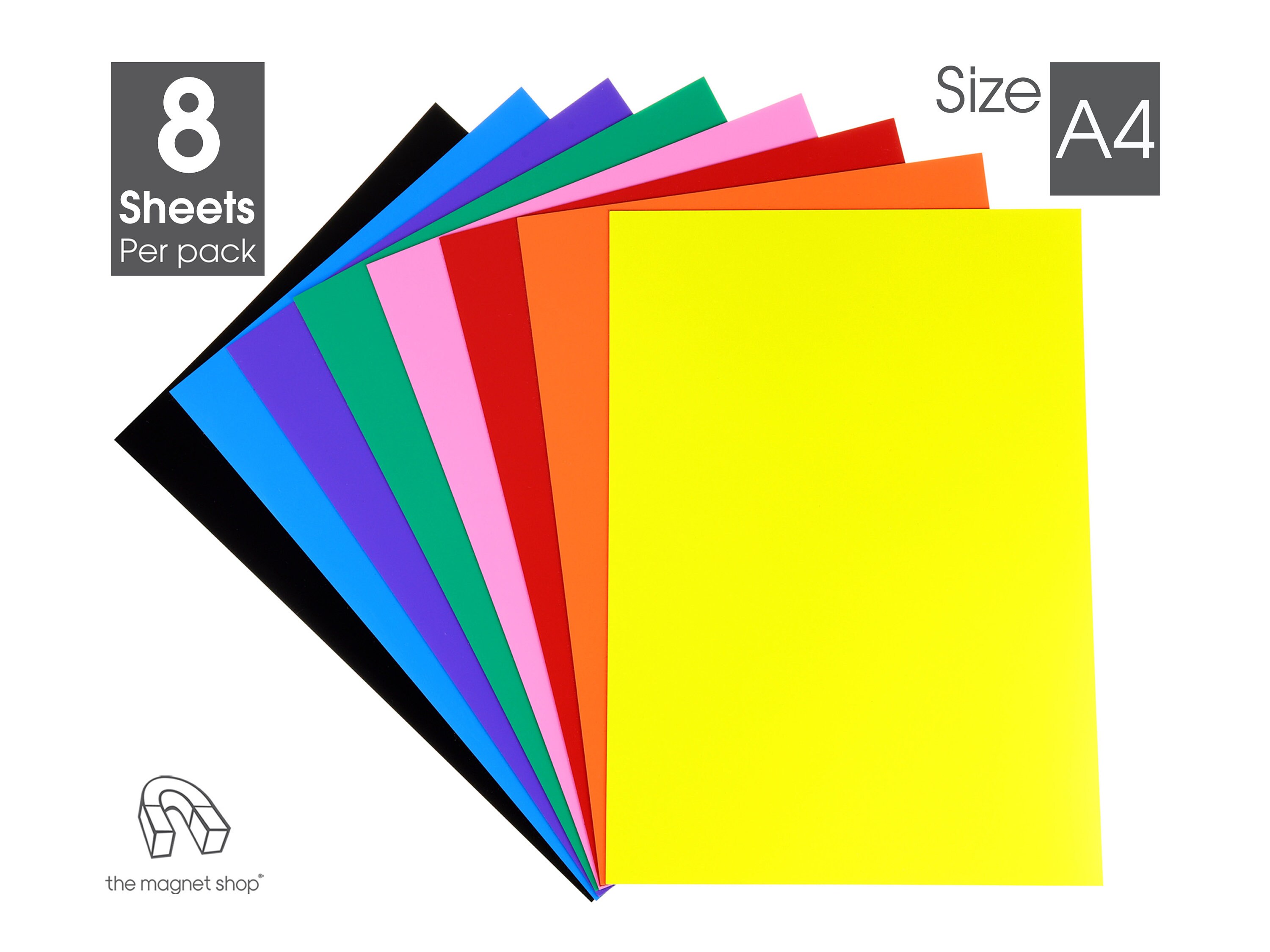 A4 Coloured Sheets by the Shop® Pack of 8 Etsy UK