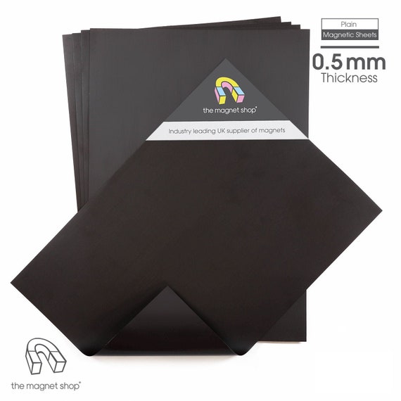 Plain A4/A5 0.5mm Thick Magnetic Sheets for Crafts & Spellbinder Die Storage  by the Magnet Shop® 